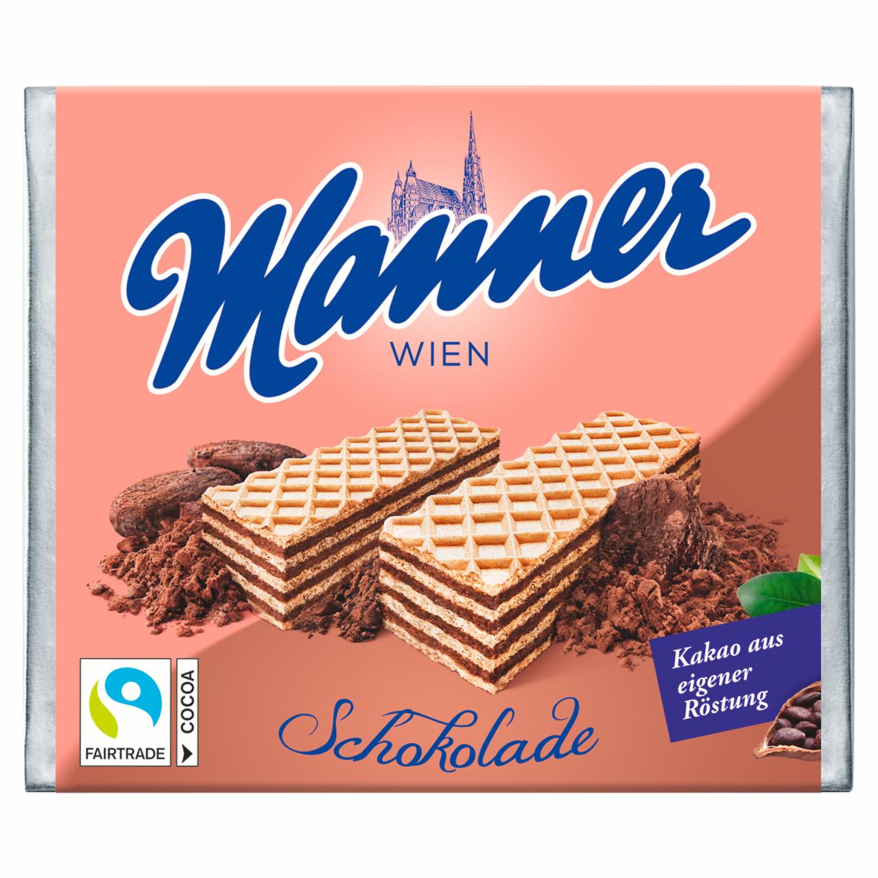 Képek - Manner csokoládékrémmel töltött ropogós ostyaszeletek 75 g 