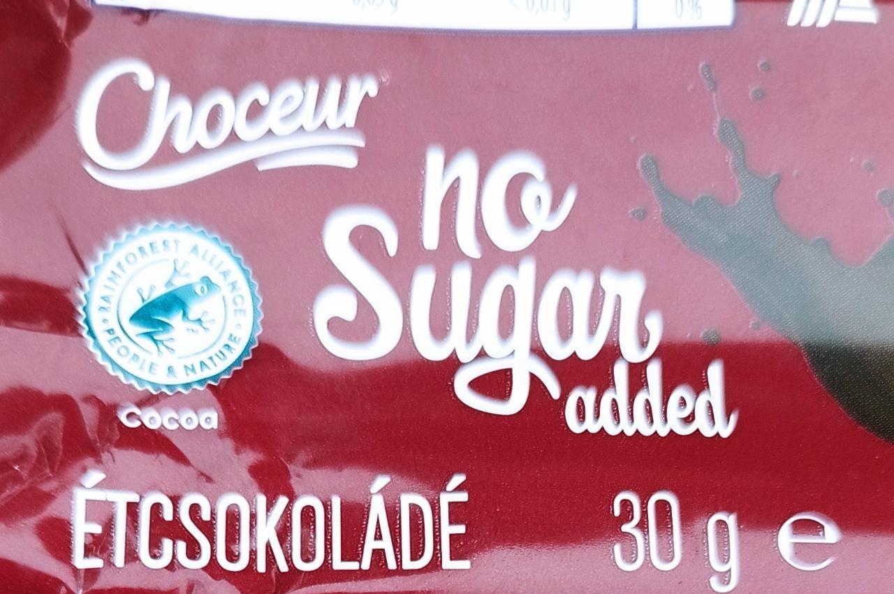 Képek - Étcsokoládé No Sugar added Choceur