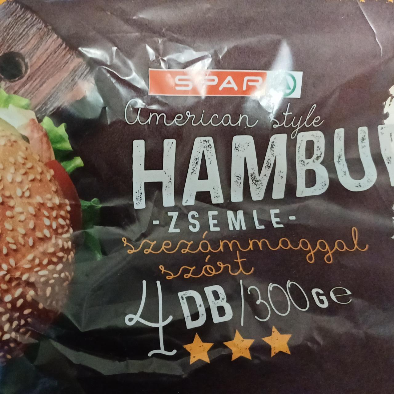 Képek - American style hamburger zsemle szezámmaggal szórt Spar