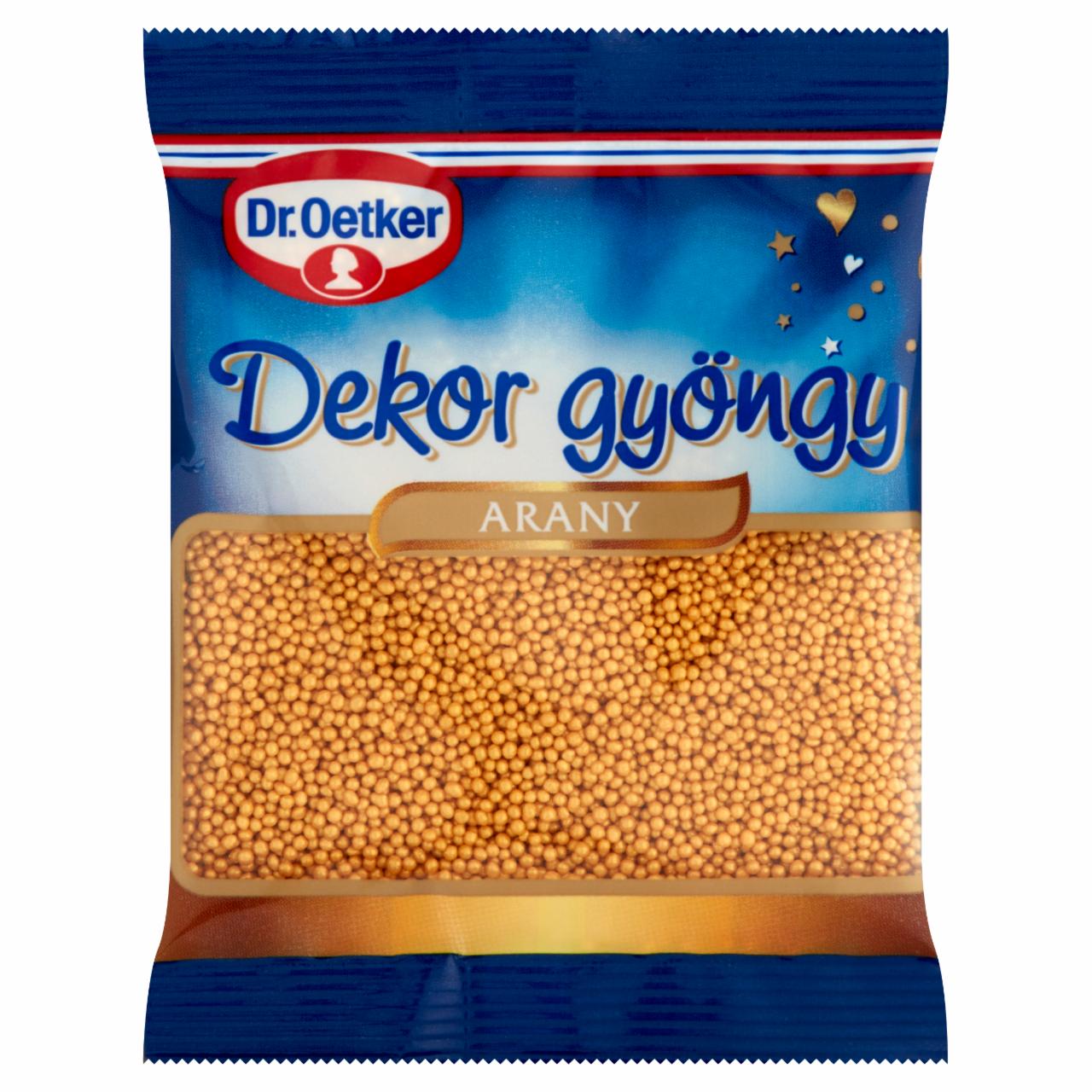 Képek - Dr. Oetker arany dekor gyöngy 30 g