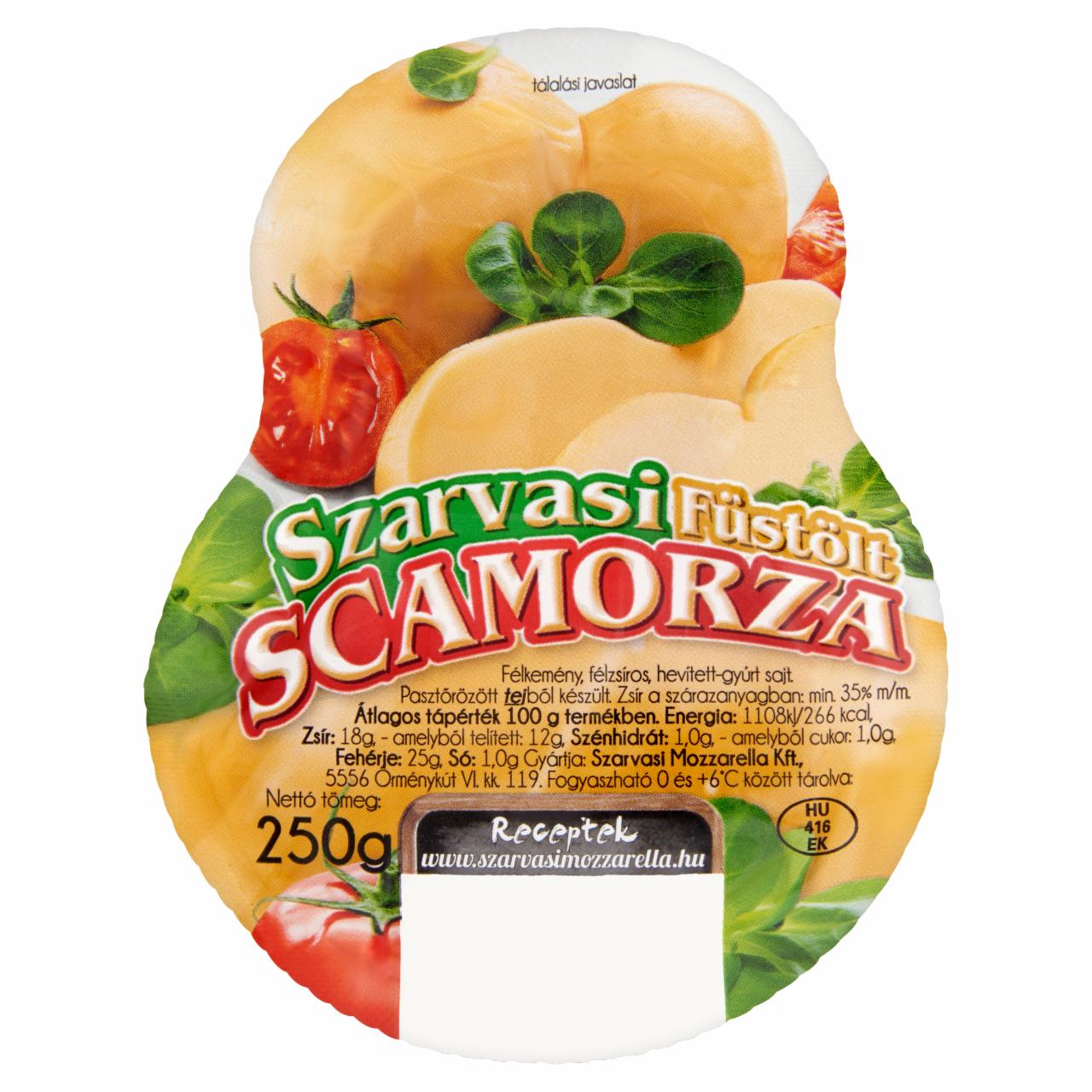 Képek - Szarvasi füstölt Scamorza félkemény, félzsíros sajt 250 g