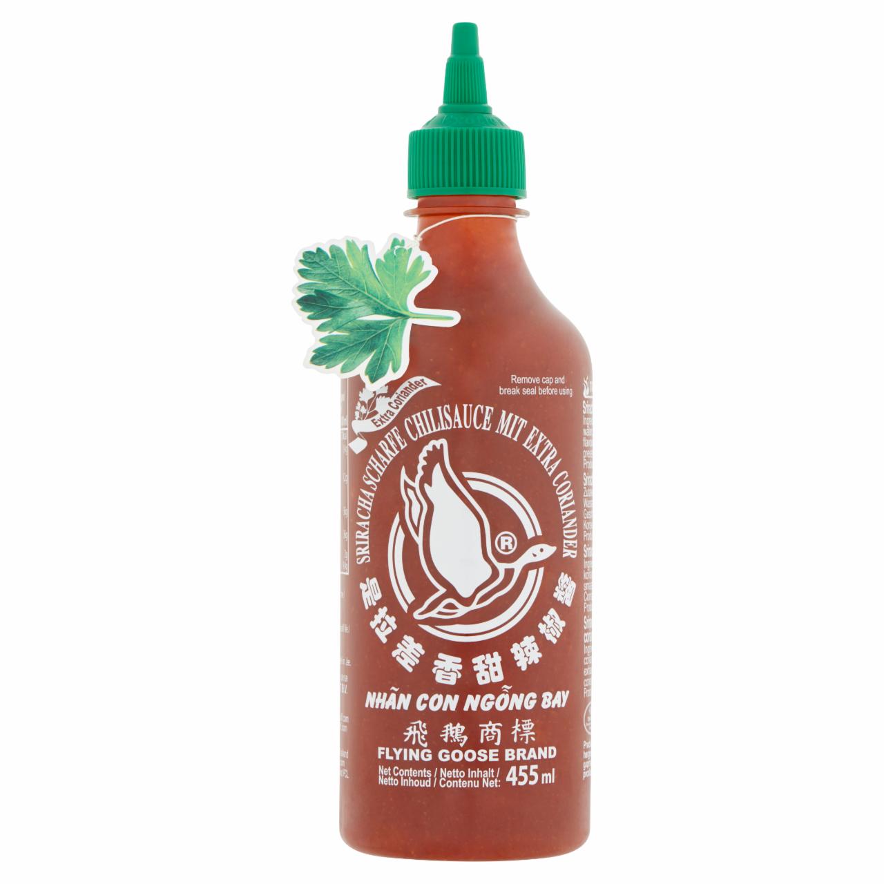 Képek - Flying Goose Brand Sriracha csípős chili szósz extra korianderrel 455 ml