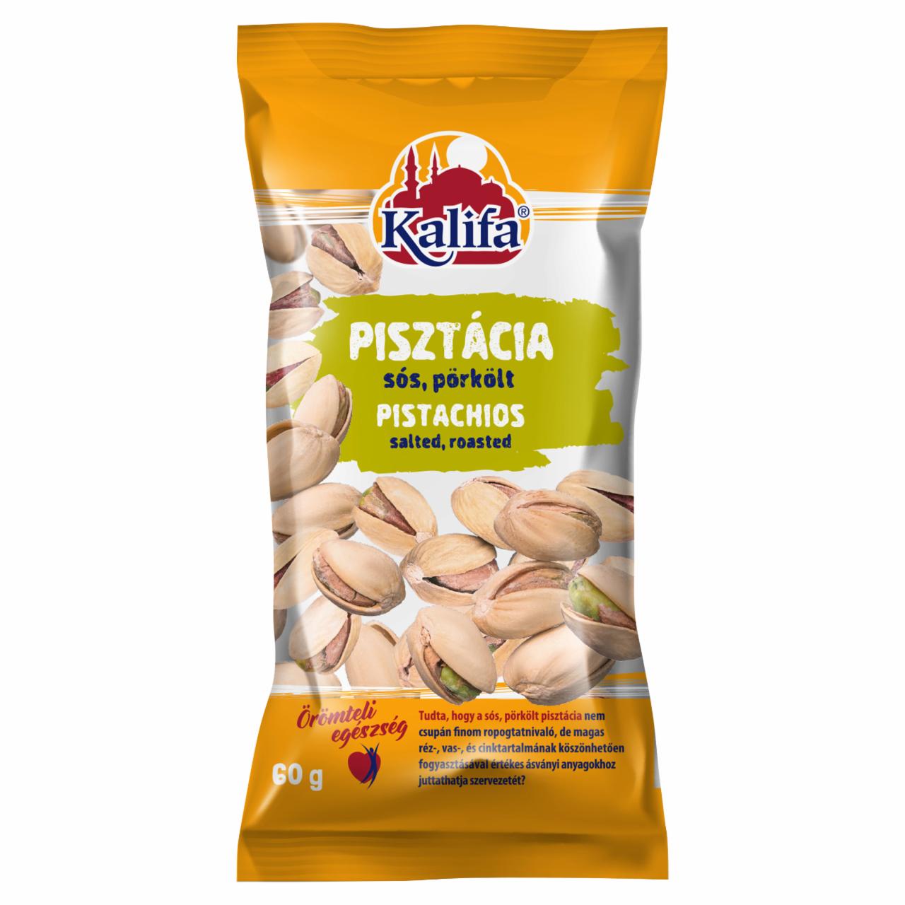 Képek - Kalifa sós, pörkölt pisztácia 60 g