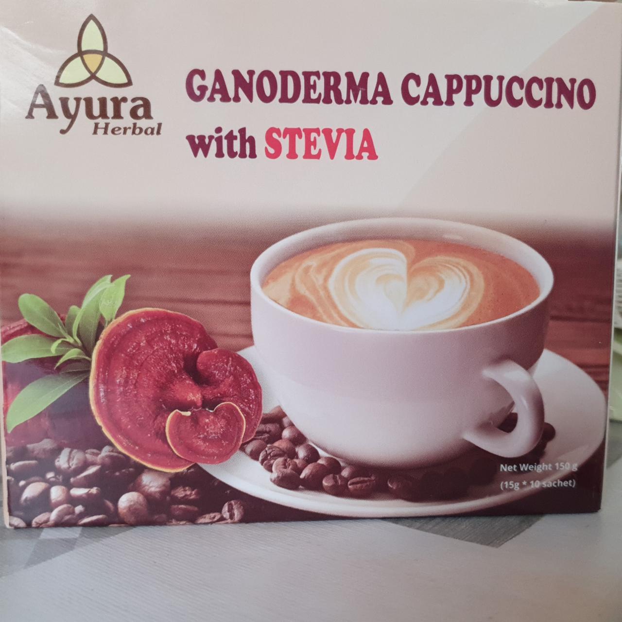 Képek - Ganoderma cappuccino instant kávékeverék steviával Ayura herbal