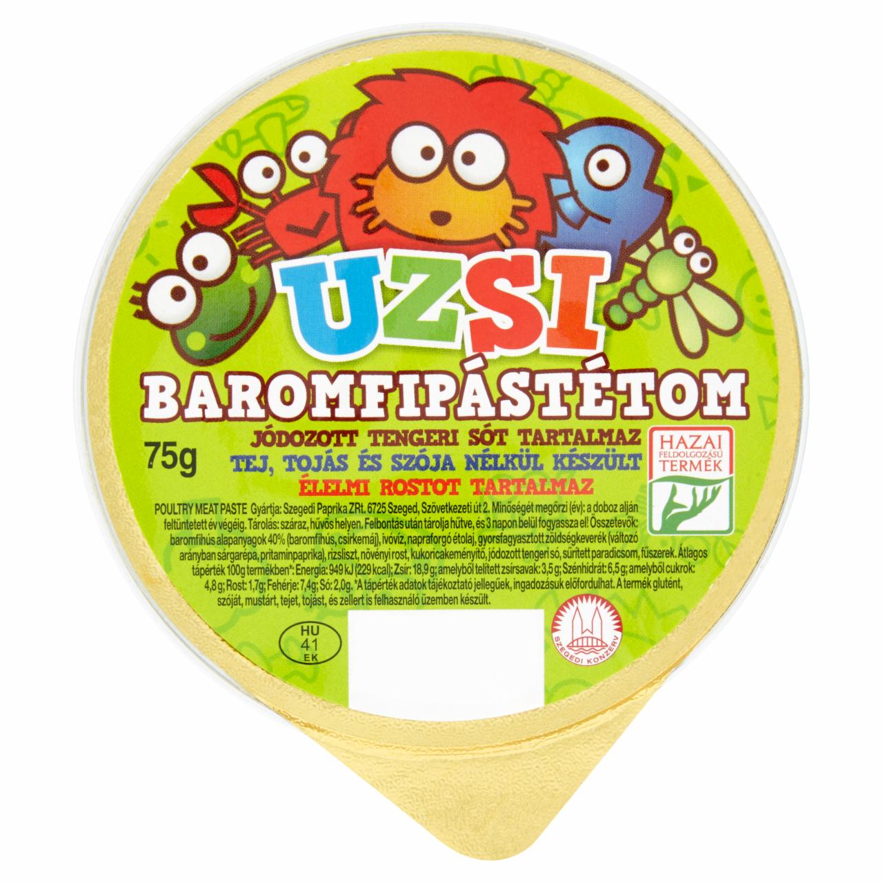 Képek - Uzsi baromfipástétom 75 g