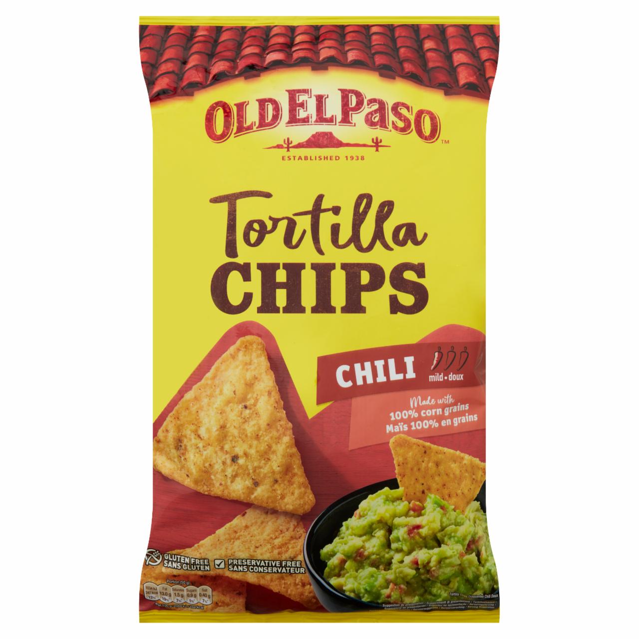 Képek - Old El Paso chili ízű kukoricatortilla snack 185 g