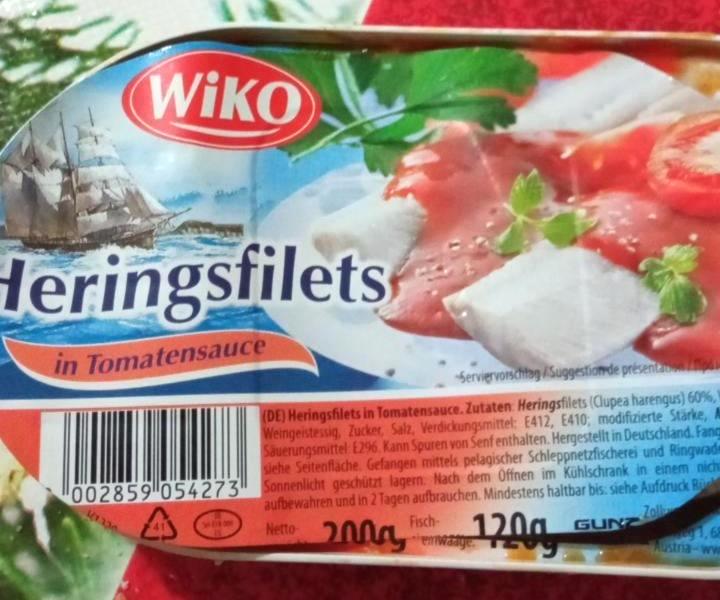 Képek - Heringfilé paradicsom szószban Wiko