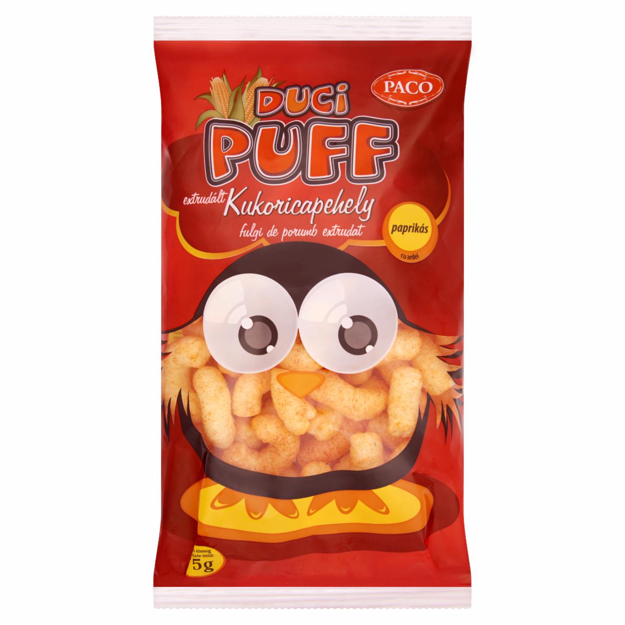 Képek - Paco Duci Puff extrudált paprikás kukoricapehely 75 g