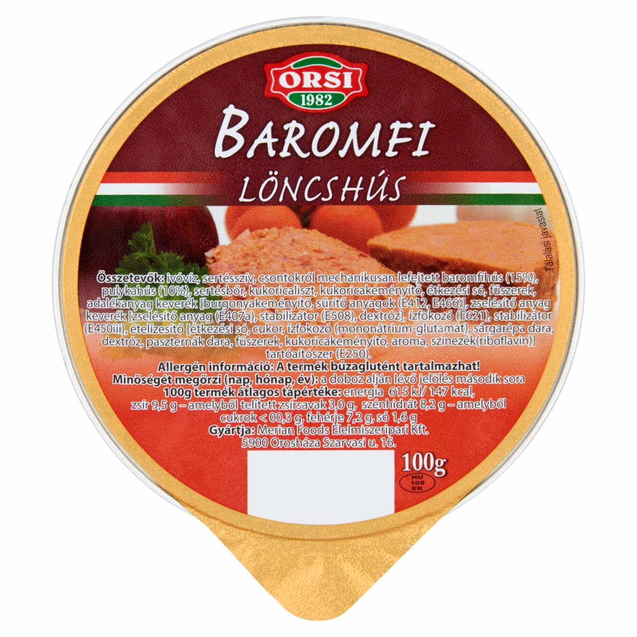 Képek - Orsi baromfi löncshús 100 g