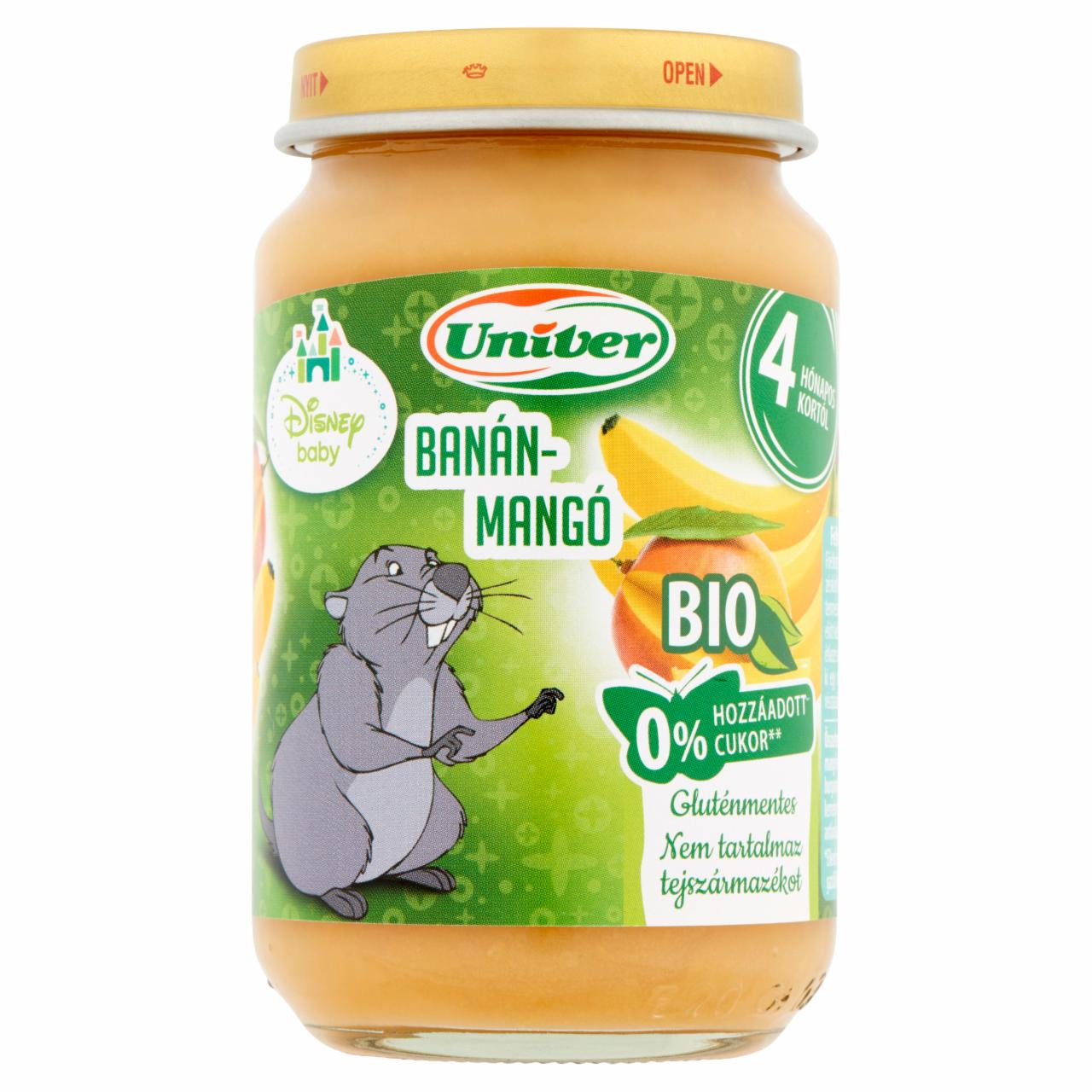 Képek - Univer BIO banán-mangó bébidesszert 4 hónapos kortól 163 g