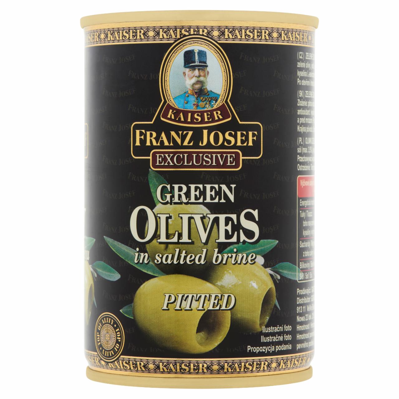 Képek - Kaiser Franz Josef Exclusive magozott zöld olívabogyó sós lében 300 g