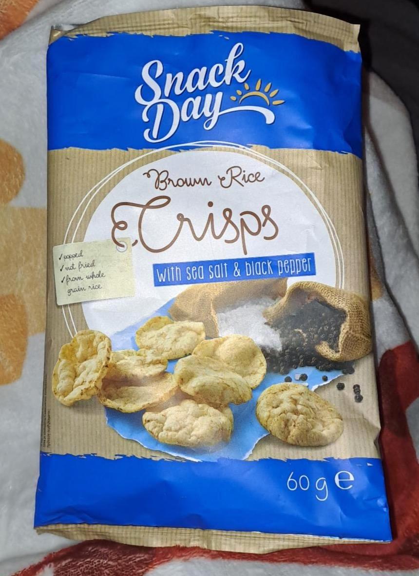 Képek - Puffasztott barnarizs chips tengeri sóval és feketeborssal Snack Day