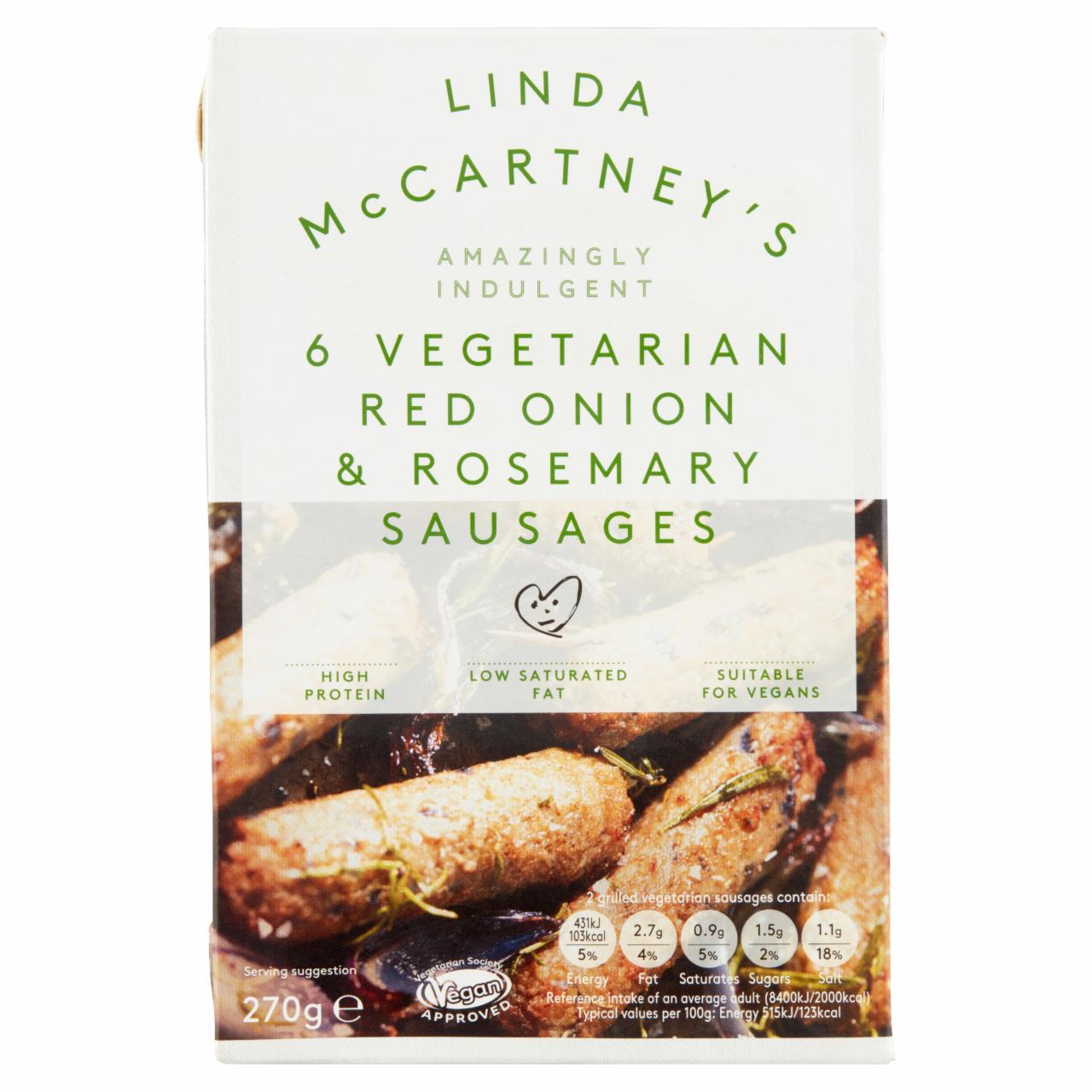 Képek - Linda McCartney's fagyasztott fűszeres vegetáriánus kolbász 6 x 45 g (270 g)