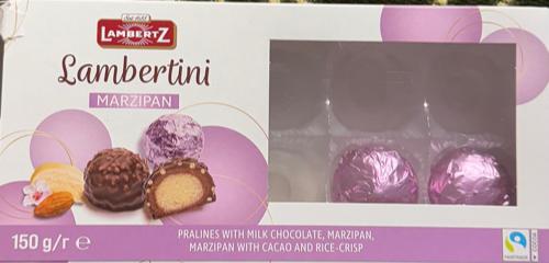 Képek - Lambertini praliné tejcsokoládéval, marcipános töltelékkel Lambertz