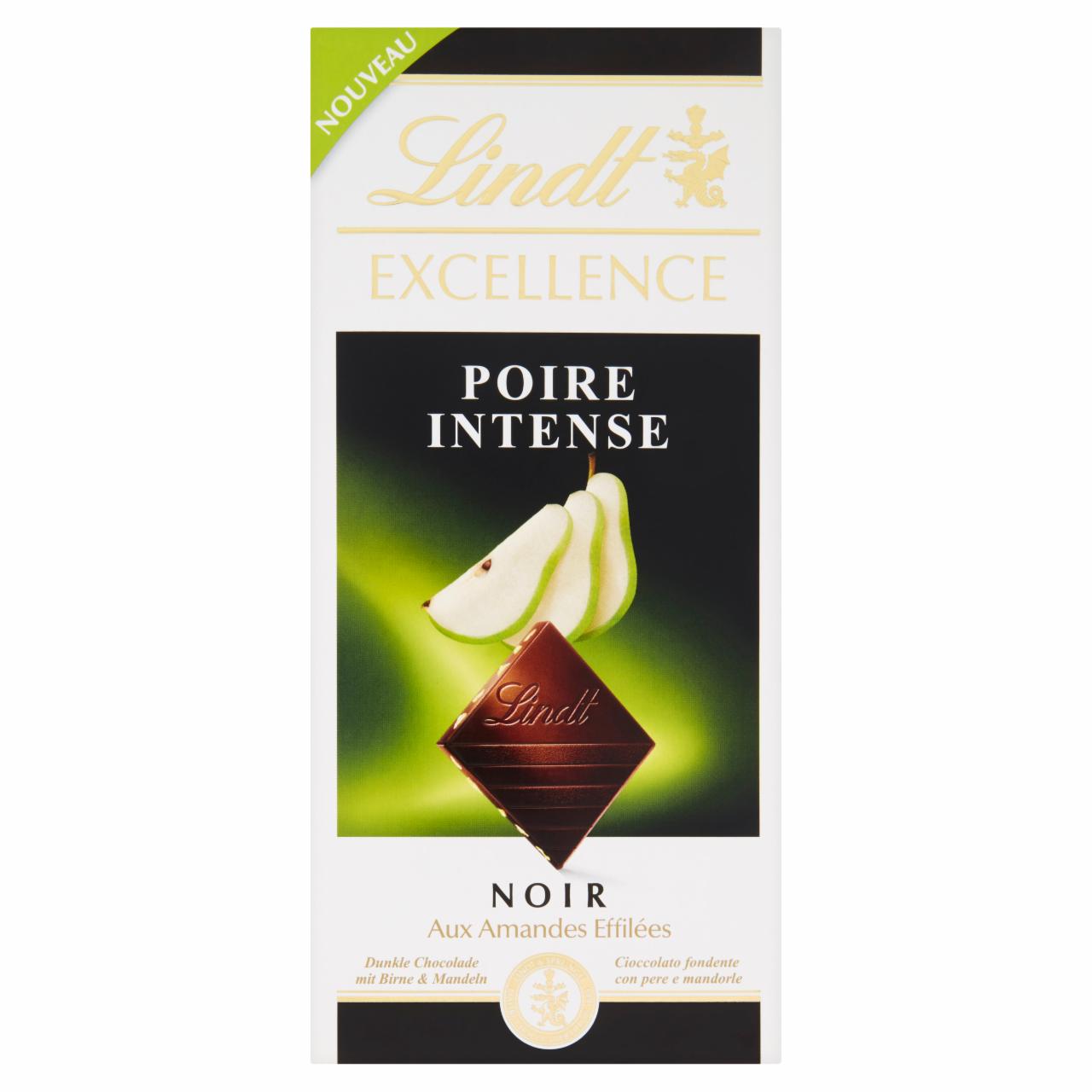 Képek - Lindt Excellence svájci étcsokoládé körte és mandula darabokkal 100 g