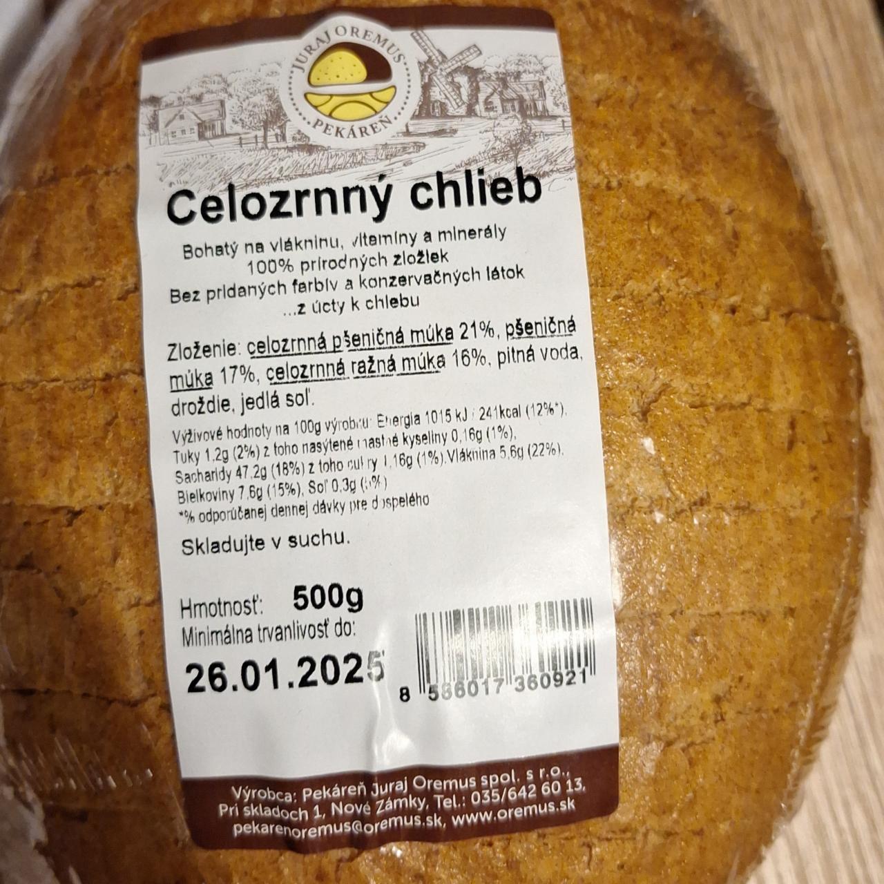 Képek - Celozrnný chlieb Pekáreň Juraj Oremus