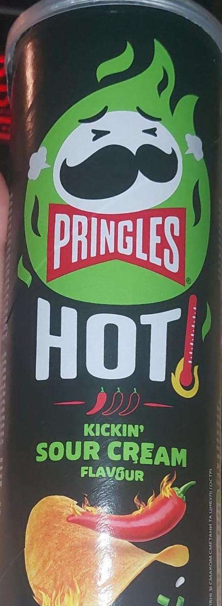 Képek - Pringles Hot Kickin' tejfölös ízesítésű sós snack 160 g