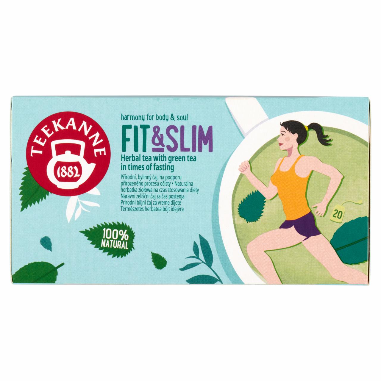 Képek - Teekanne Harmony for Body & Soul Fit & Slim herbatea keverék zöld teával 20 filter 32 g