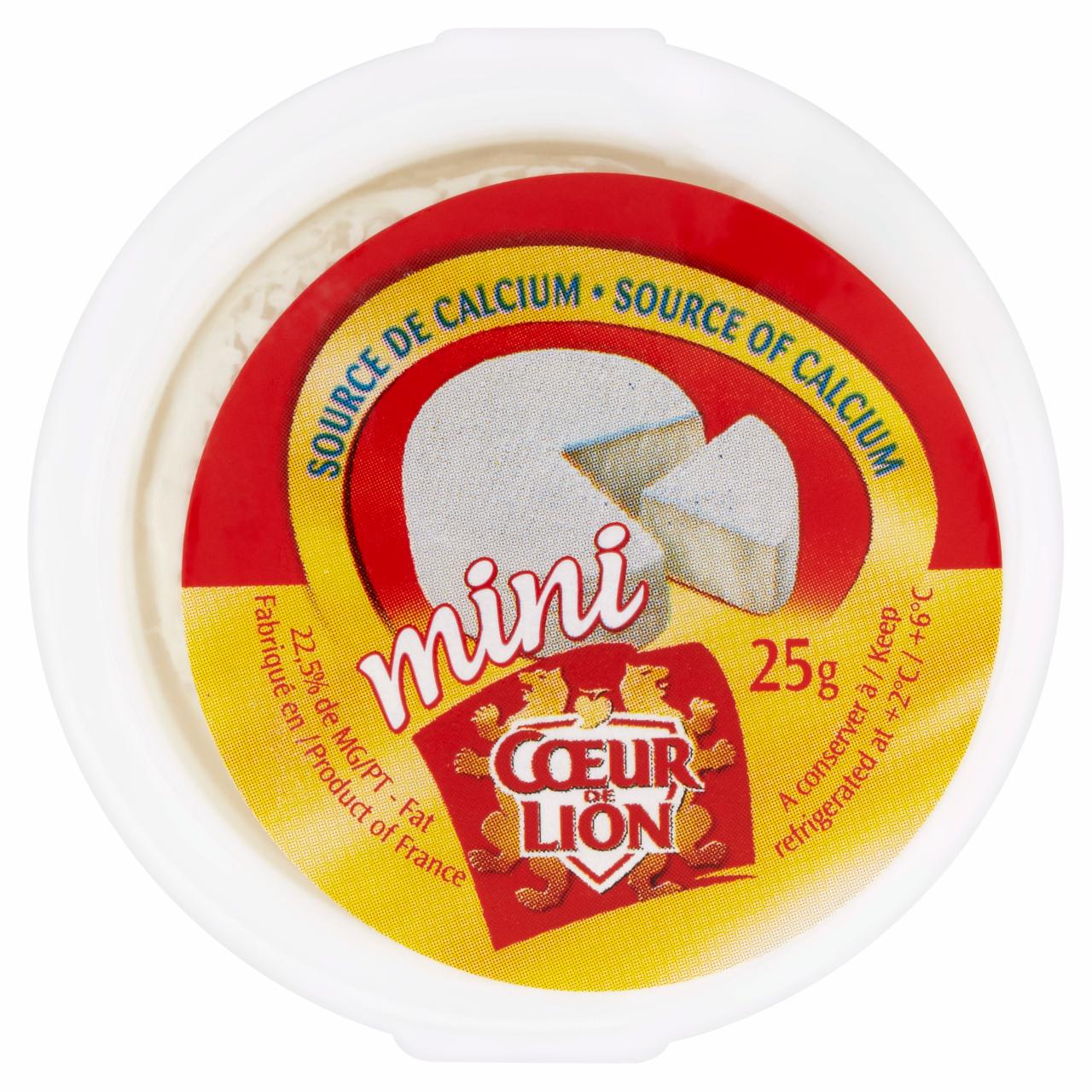 Képek - Coeur de Lion Mini Camembert fehér nemespenésszel érő zsíros lágysajt 20 x 25 g