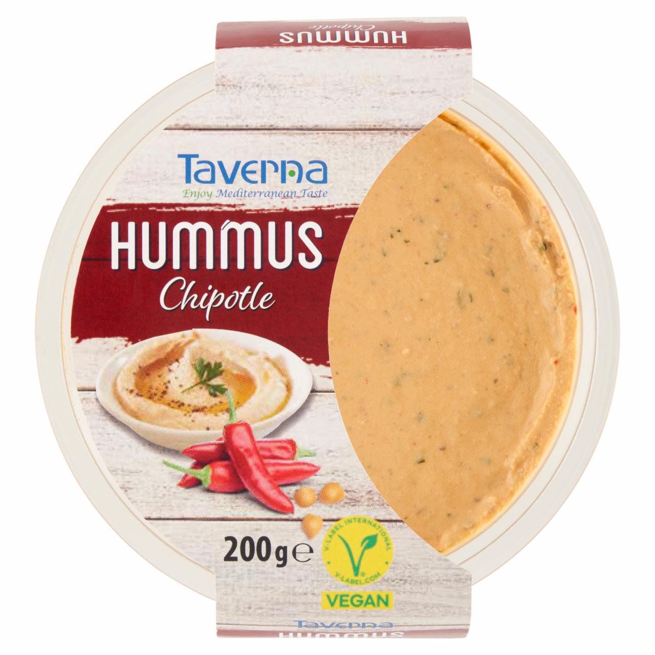 Képek - Taverna Hummus csicseriborsó krém szezámmag pasztával és Chipotle chili paprikával 200 g