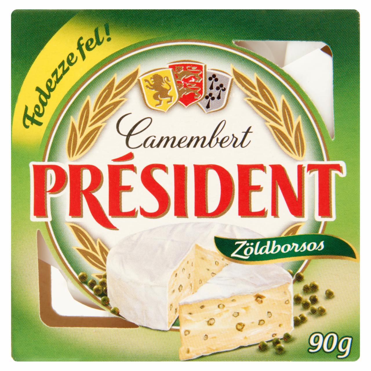 Képek - Président zöldborsos camembert sajt 90 g