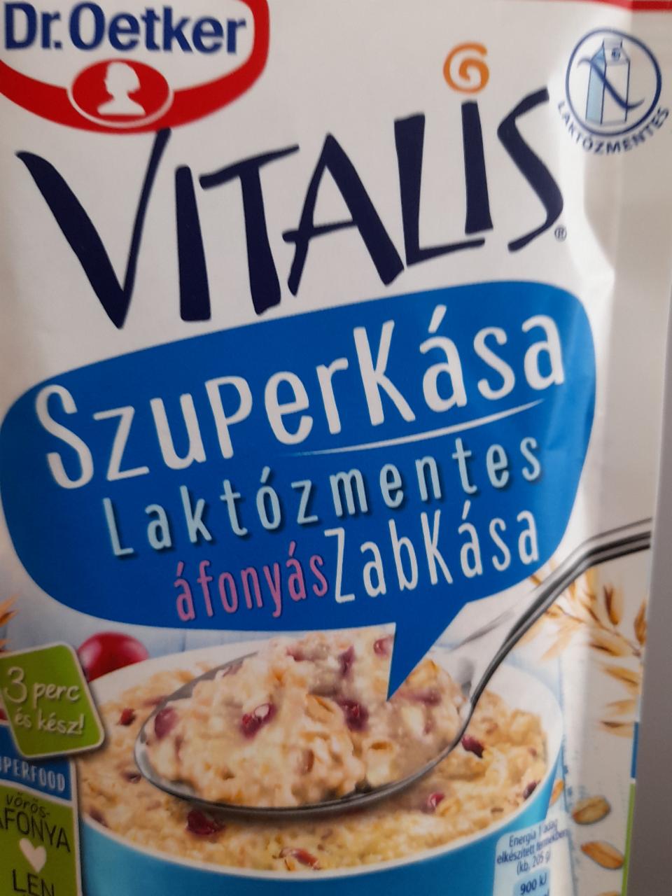 Képek - Vitalis laktózmentes vörösáfonyás zabkása Dr.Oetker