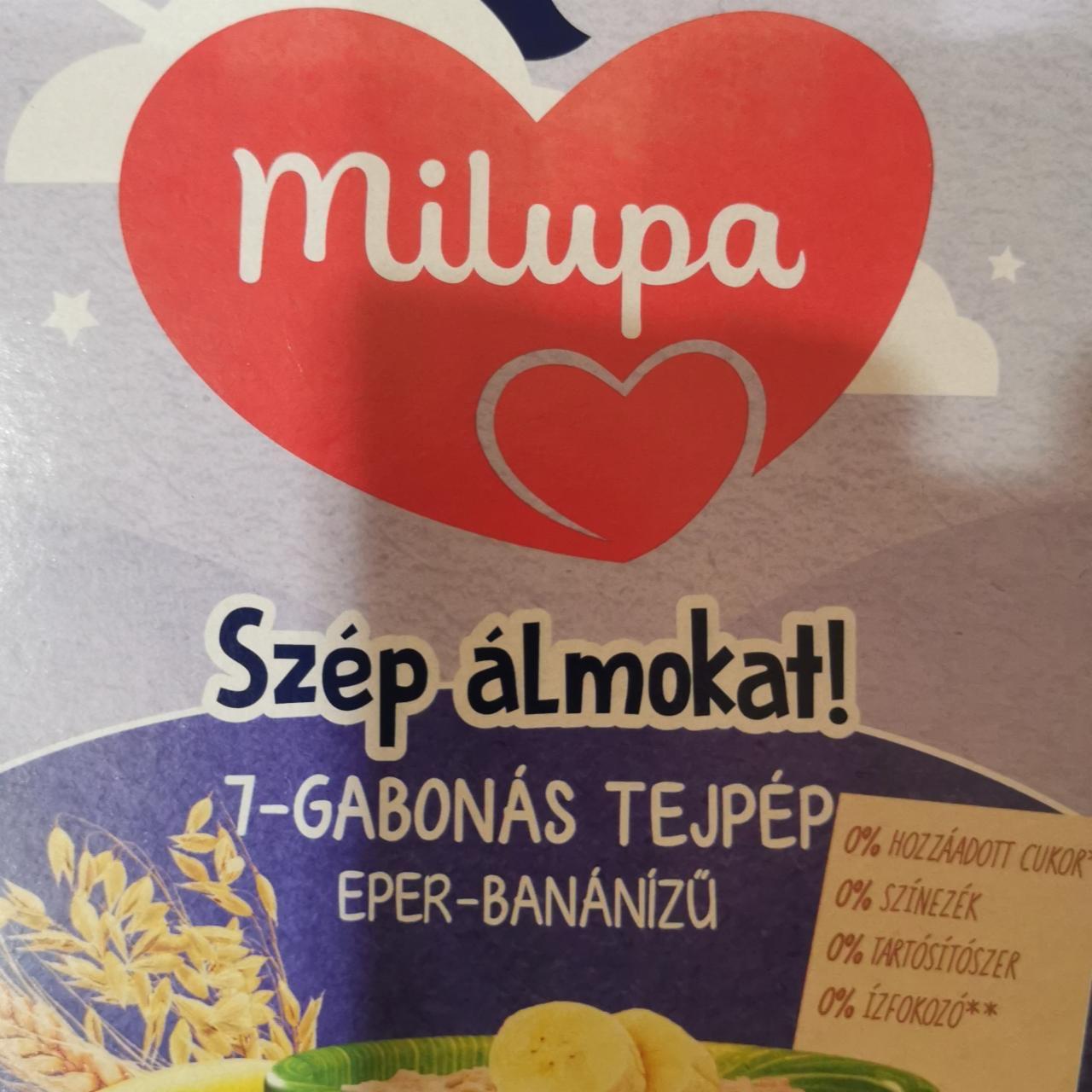 Képek - Szép álmokat 7 gabonás tejpép eper-banánízű Milupa