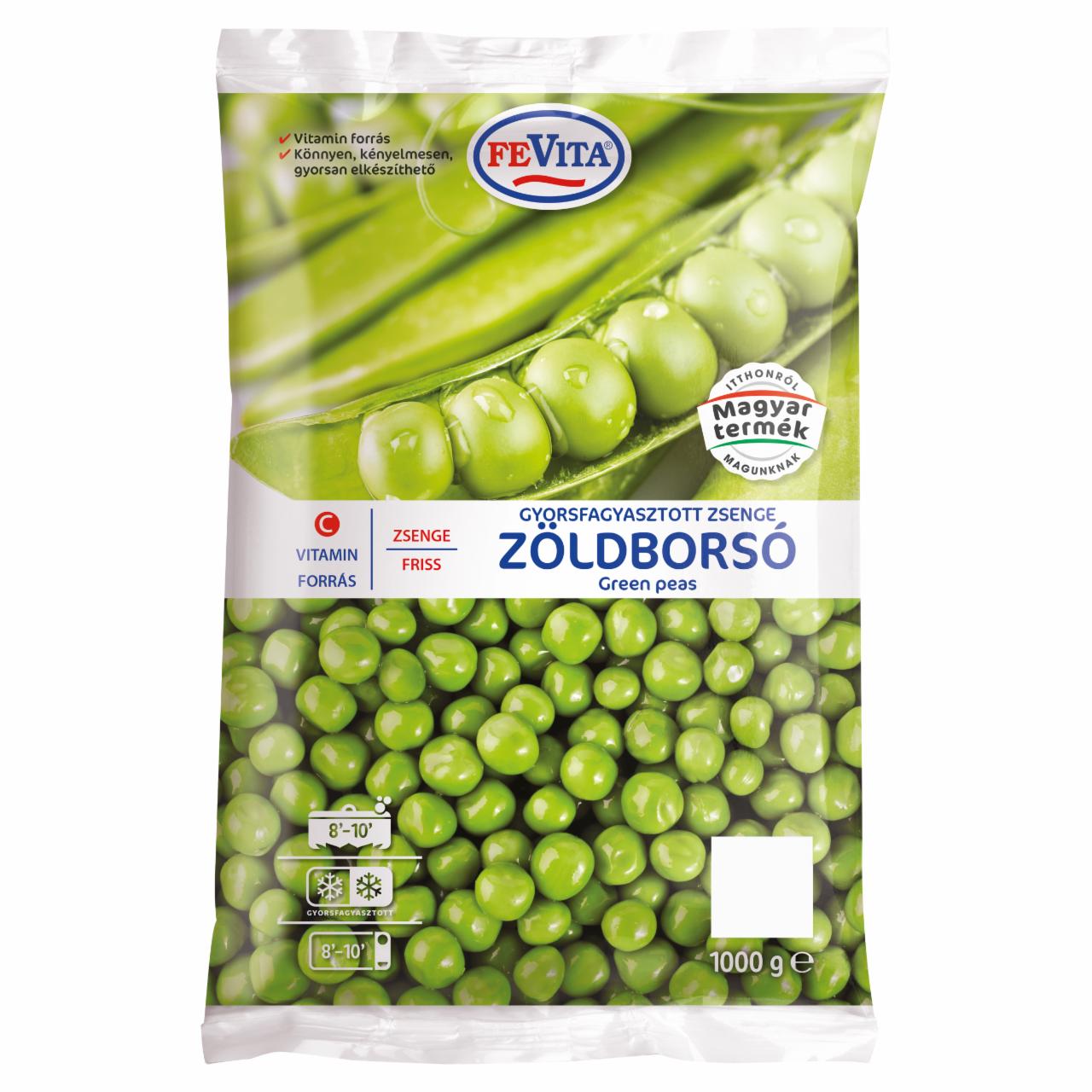 Képek - FeVita gyorsfagyasztott zsenge friss zöldborsó 1000 g