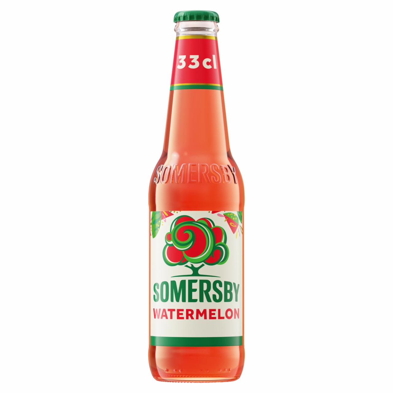 Képek - Somersby Watermelon cider almalé alapú szénsavas, alkoholos ital görögdinnye ízesítéssel 4,5% 330 ml