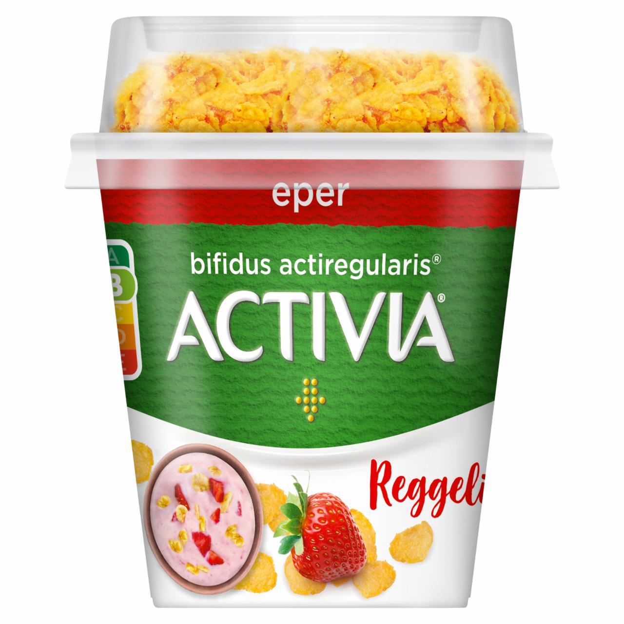 Képek - Danone Activia Reggeli élőflórás epres joghurt kukoricapehellyel 165 g 