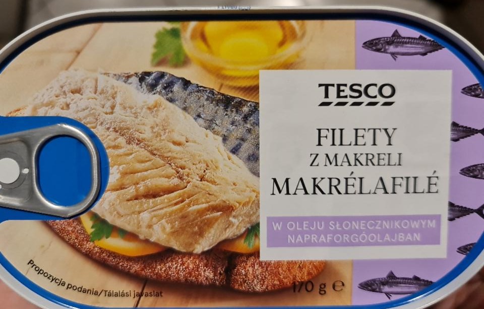 Képek - Makrélafilé napraforgóolajban Tesco