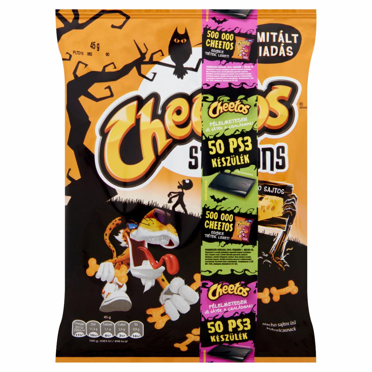 Képek - Cheetos Skeletons nacho sajtos ízű kukoricasnack 45 g