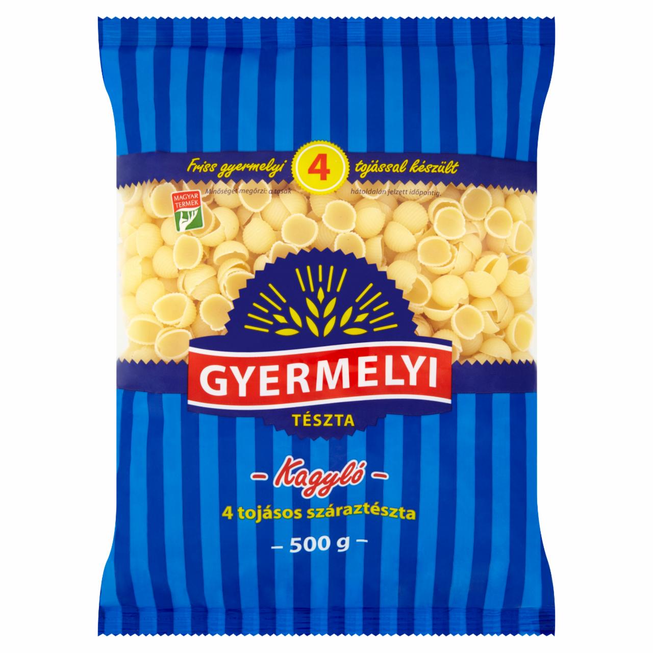 Képek - Gyermelyi kagyló 4 tojásos száraztészta 500 g