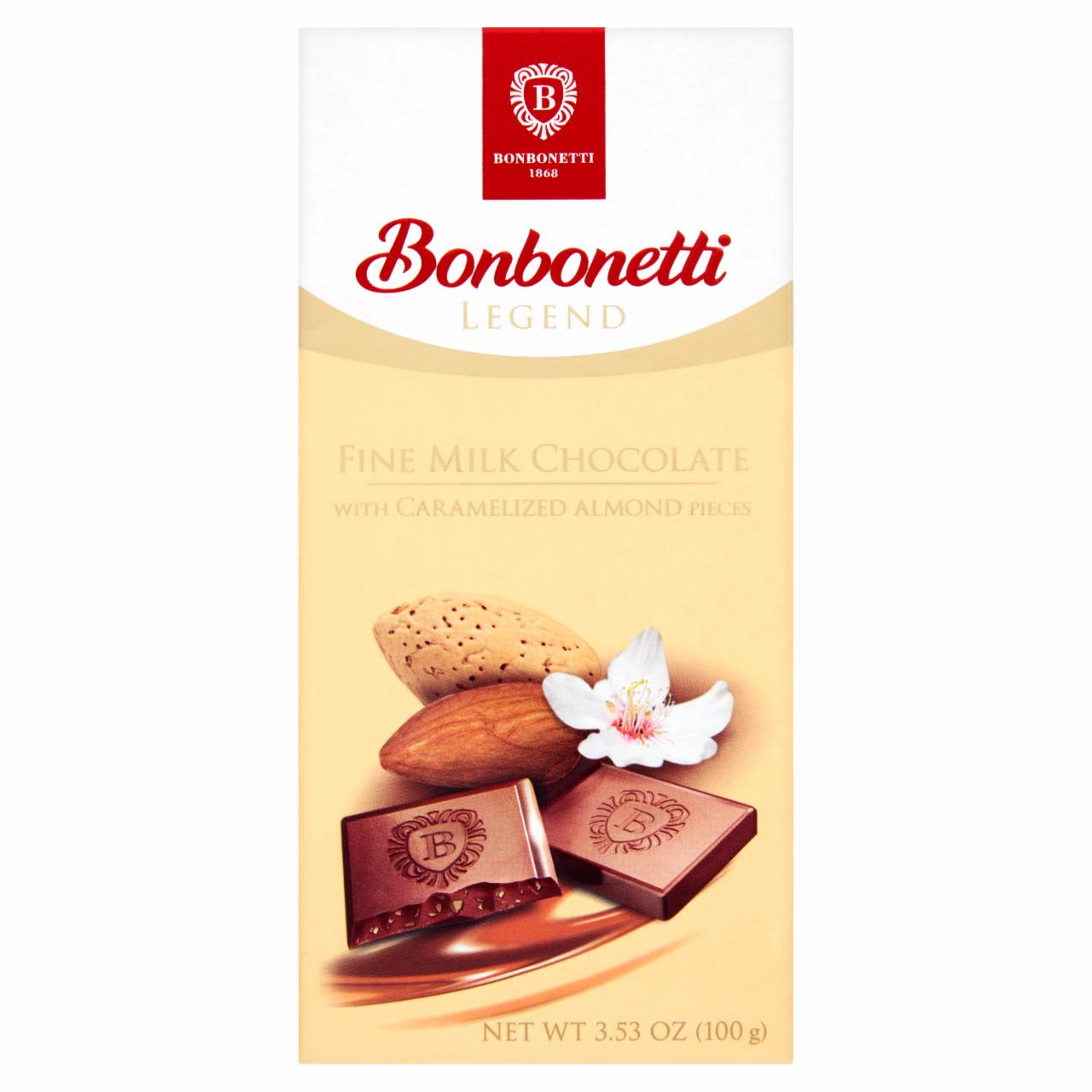 Képek - Bonbonetti Legend karamellizált mandulás tejcsokoládé 100 g