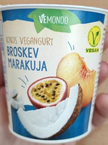 Képek - Vegan kókusz joghurt barackos-marakujás Vemondo