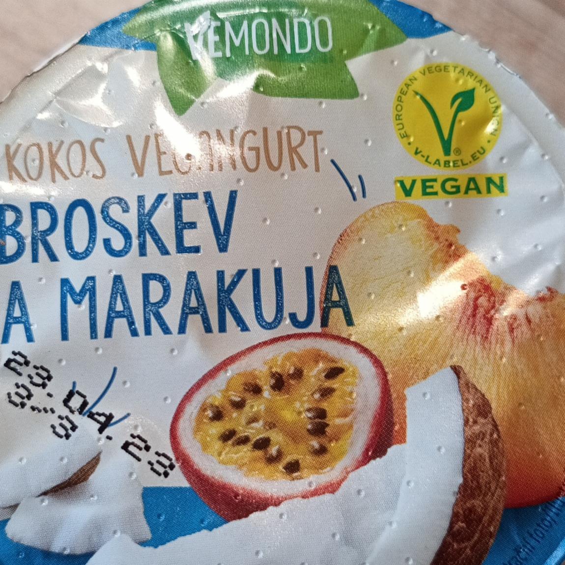 Képek - Vegan kókusz joghurt barackos-marakujás Vemondo