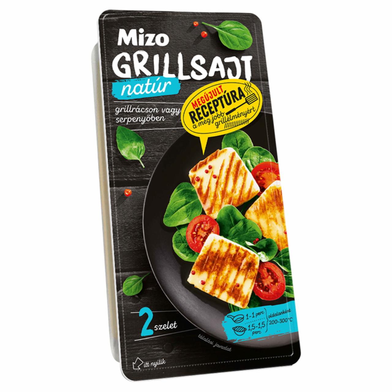 Képek - Mizo félzsíros darabolt natúr grillsajt 2 db 140 g