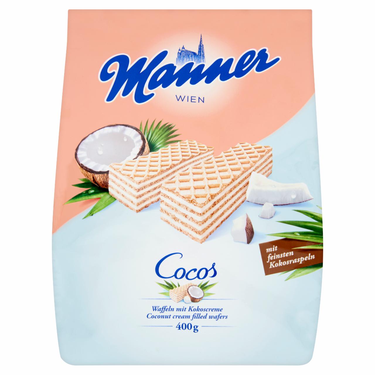 Képek - Manner ropogós ostya kókuszkrém töltelékkel 400 g