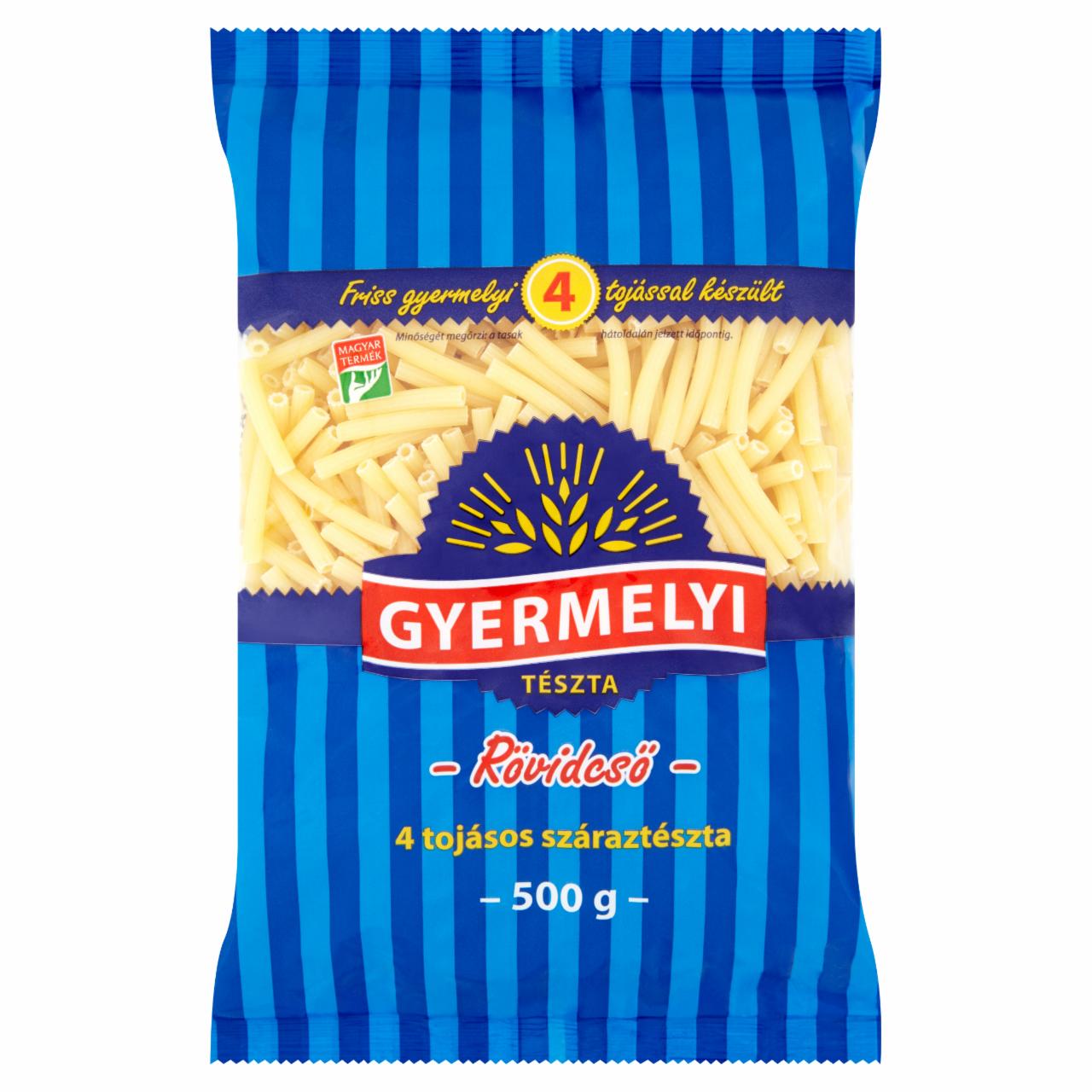 Képek - Gyermelyi rövidcső 4 tojásos száraztészta 500 g
