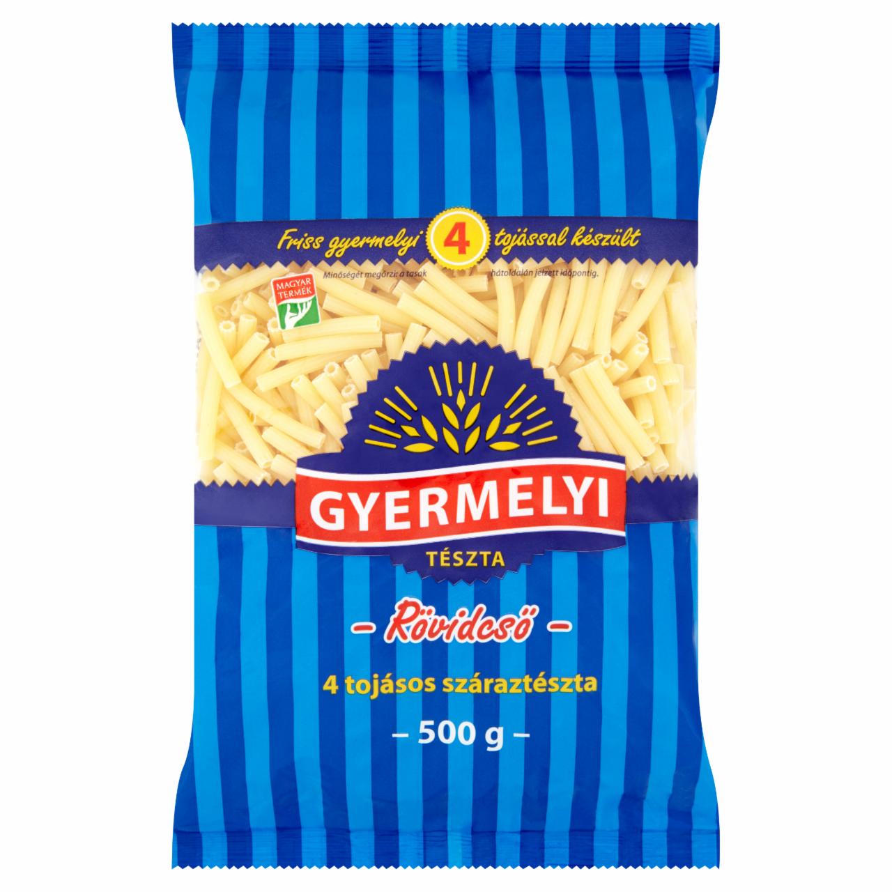 Képek - Gyermelyi rövidcső 4 tojásos száraztészta 500 g