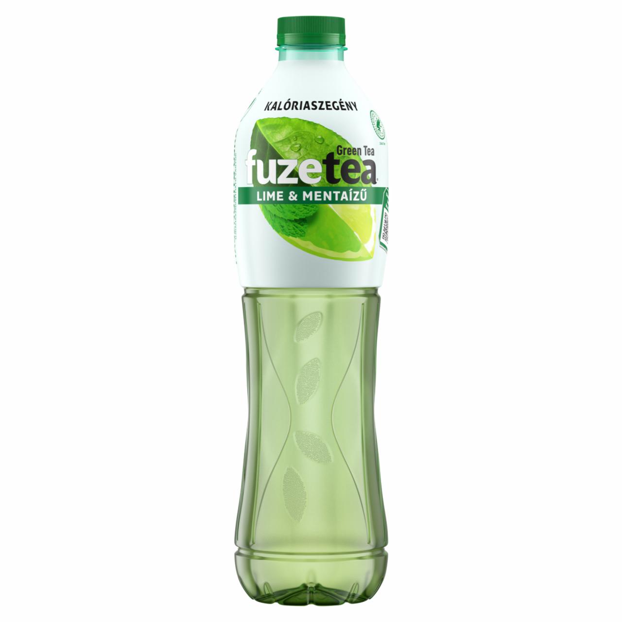 Képek - FuzeTea szénsavmentes lime- és mentaízű üdítőital zöld tea kivonattal 1,5 l