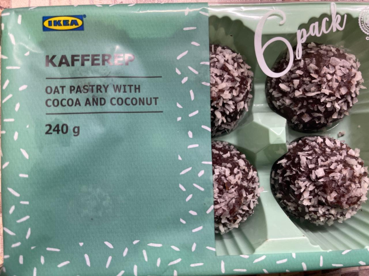 Képek - Kakaós masszával bevont és kókusszal meghintett zab sütemény IKEA