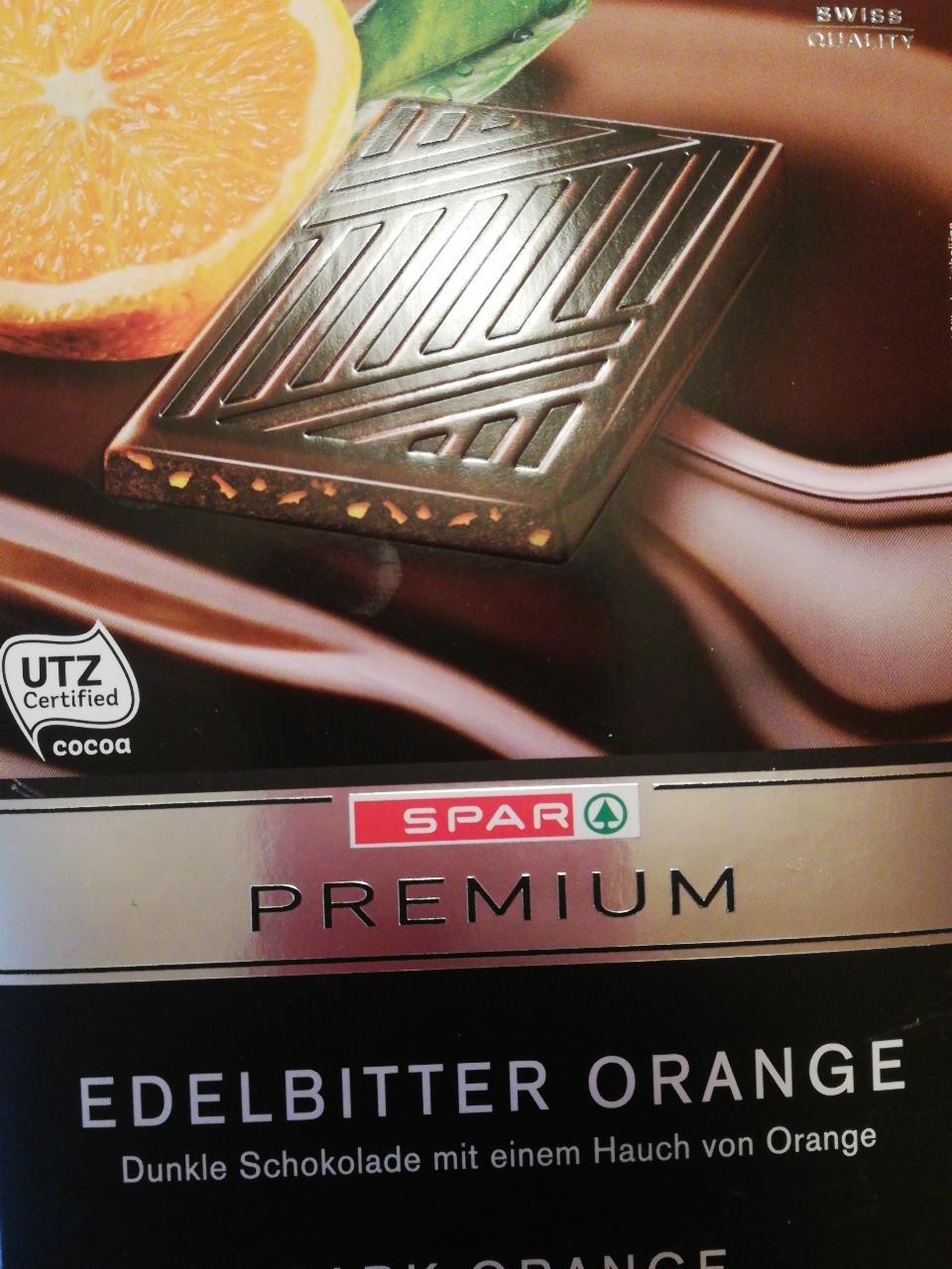 Képek - Prémium étcsokoládé narancs-granulátummal Spar