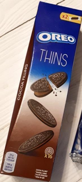 Képek - Crispy & thin original kakaós krémtöltelékkel töltött kakaós keksz 16 db Oreo