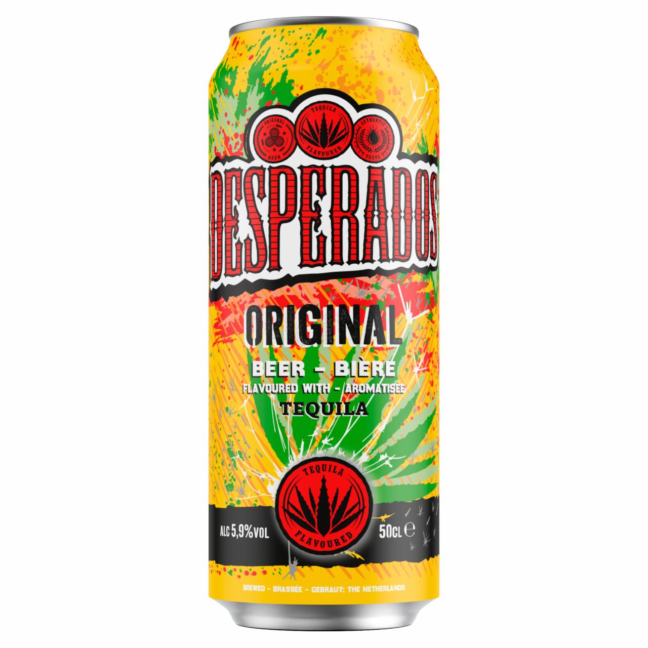 Képek - Desperados tequila ízesítésű, világos sörkülönlegesség 5,9% 500 ml doboz