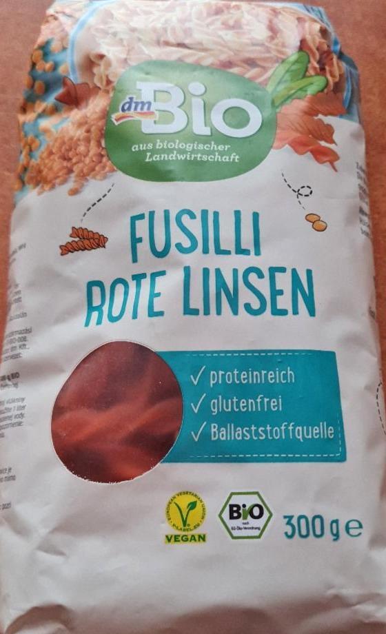 Képek - Bio fusilli száraztészta vöröslencséből dmBio