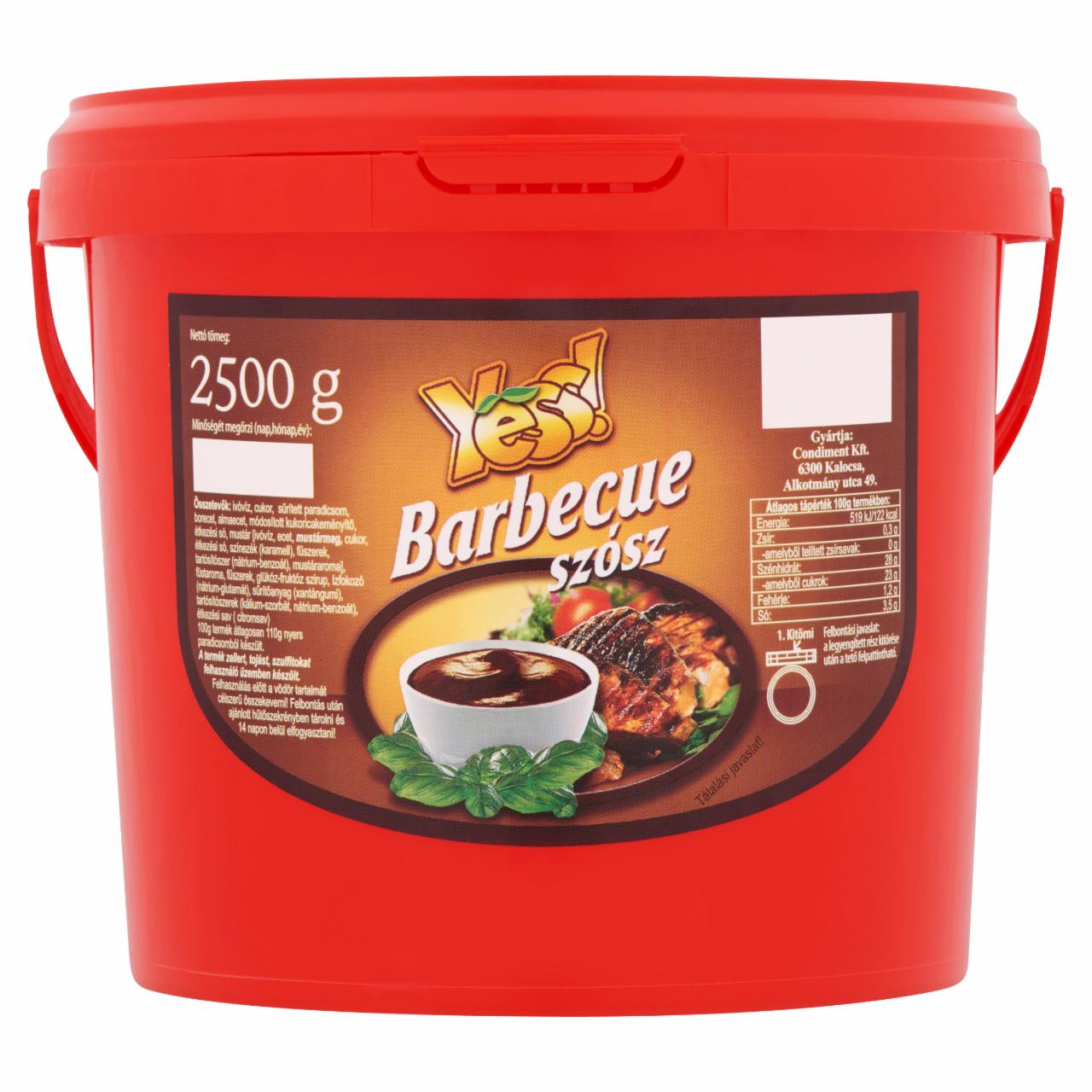 Képek - Yess! barbecue szósz 2500 g