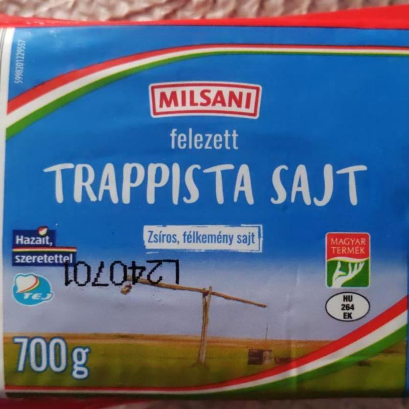 Képek - Felezett zsíros trappista sajt Milsani