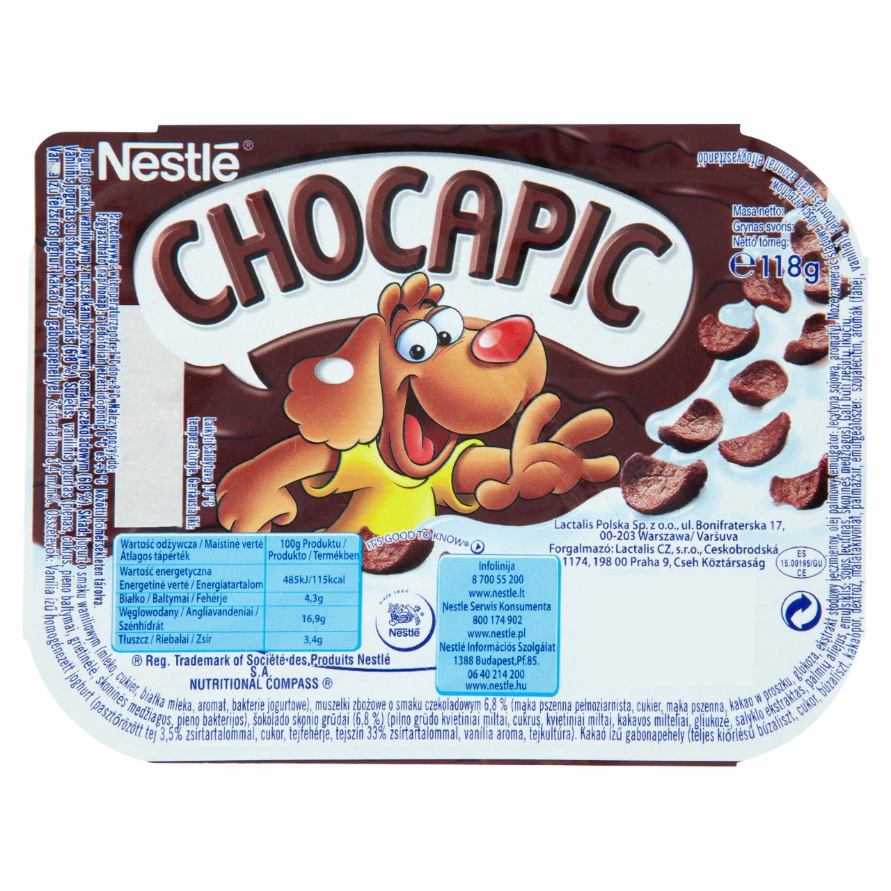 Képek - Chocapic vanília ízű joghurt kakaós gabonapehellyel 118 g