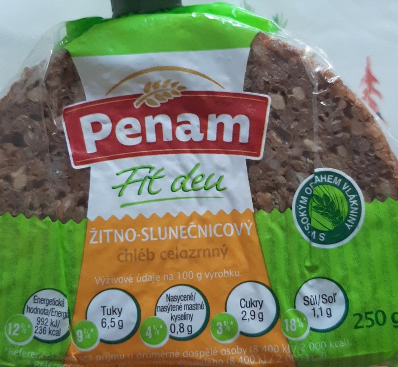 Képek - Žitno-slunečnicový chléb celozrnný fit den Penam